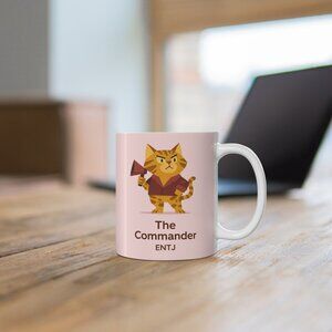 MBTI ENTJ Cat Mug